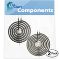 2-Pack 8 inch 6 Turns & 6 inch 5 Turns Surface Burner Elements for Range, Stove & Cooktop R445