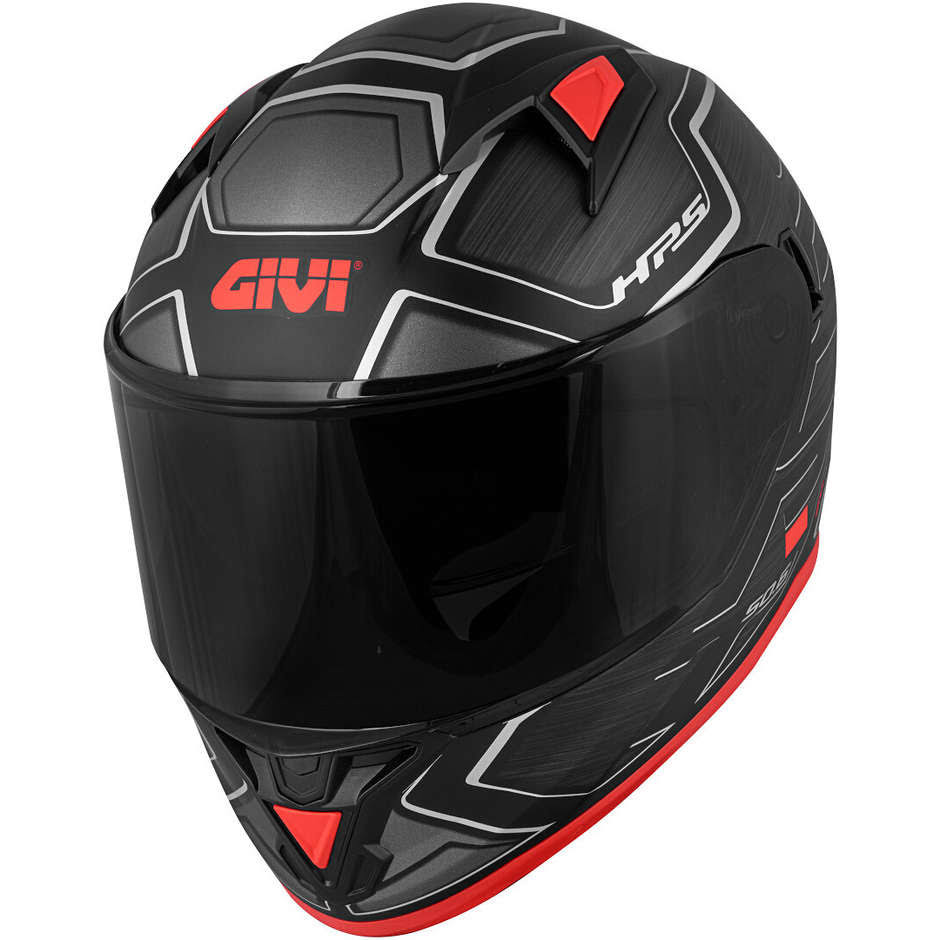 Helmet 50.6 Sport Deep Matt Black / Red - Size Xs C4937