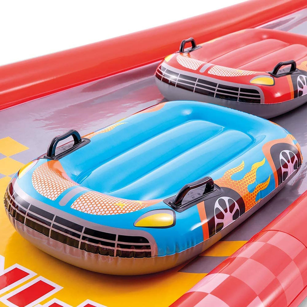 Red Inflatable Slide Mat with 2 Surfboards Z6131