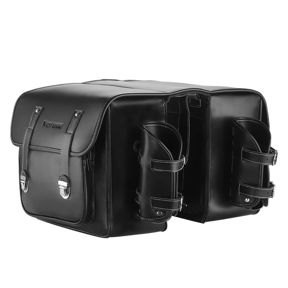 Retro Leather Bike Rear Bag N594