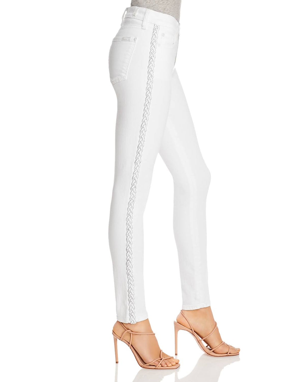 Clean White Ankle Skinny Jeans G477134