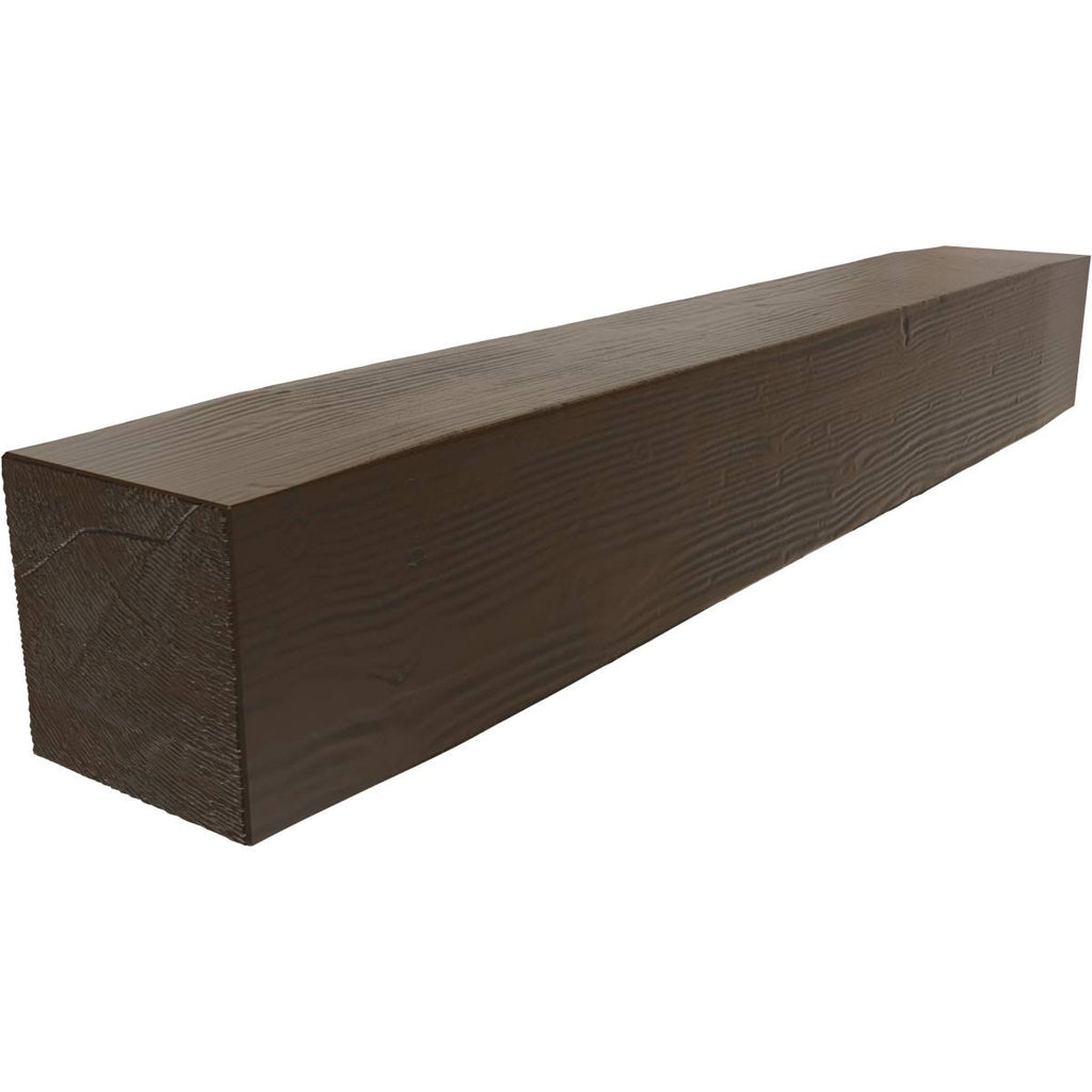 Sandblasted Faux Wood Fireplace Mantel, Burnished Mahogany W95543