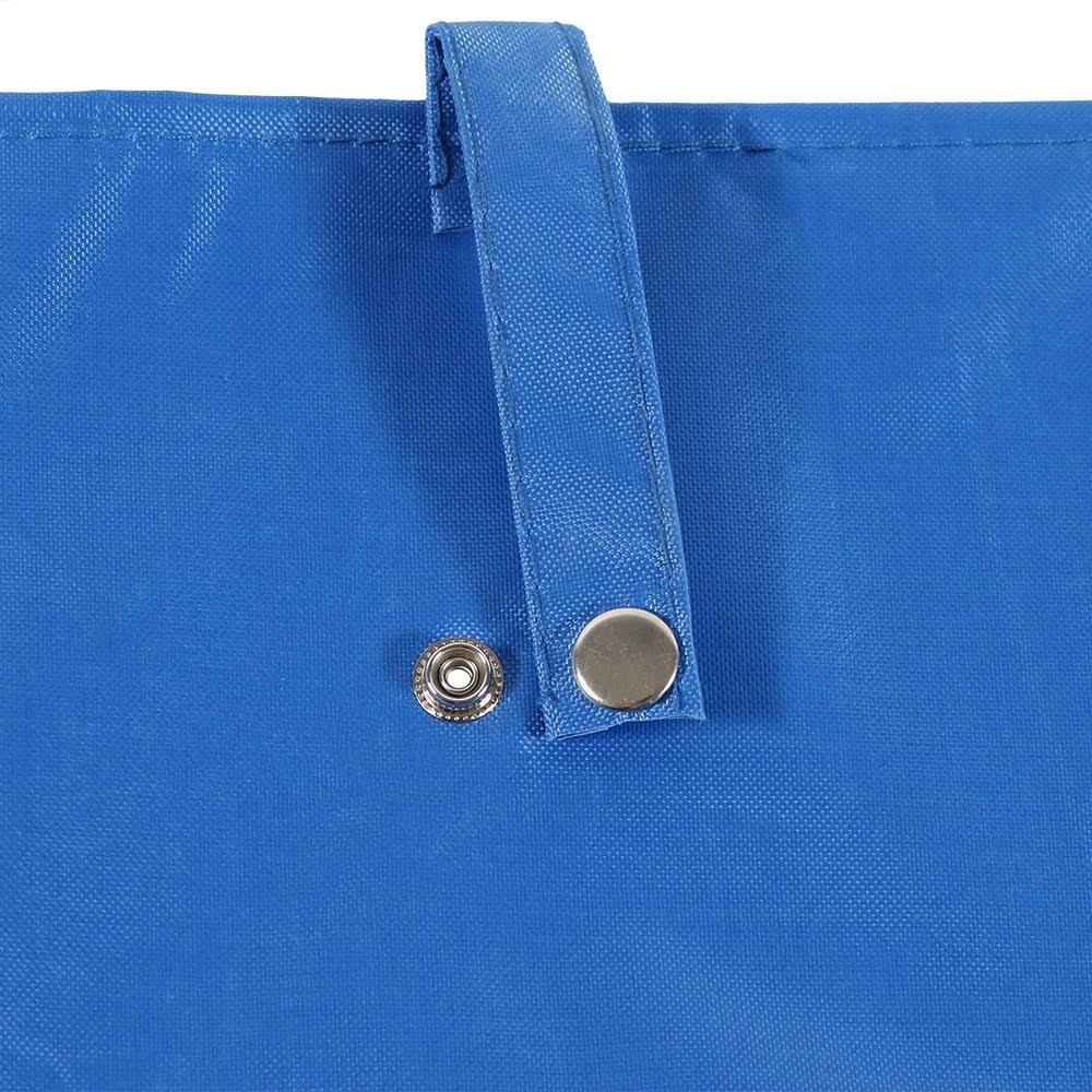 Blue Heavy-Duty Steel Utility Garden Cart with Liner D610