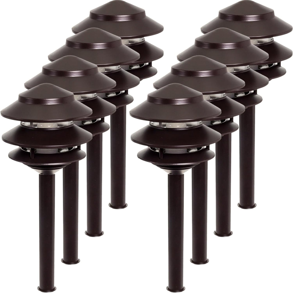 4 Pack 2.4W Low Voltage LED Landscape Pathlight J79995