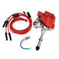 HEI Distributor, 8.0mm Spark Plug Wires, and Battery-Pigtail Harness Kit W71411