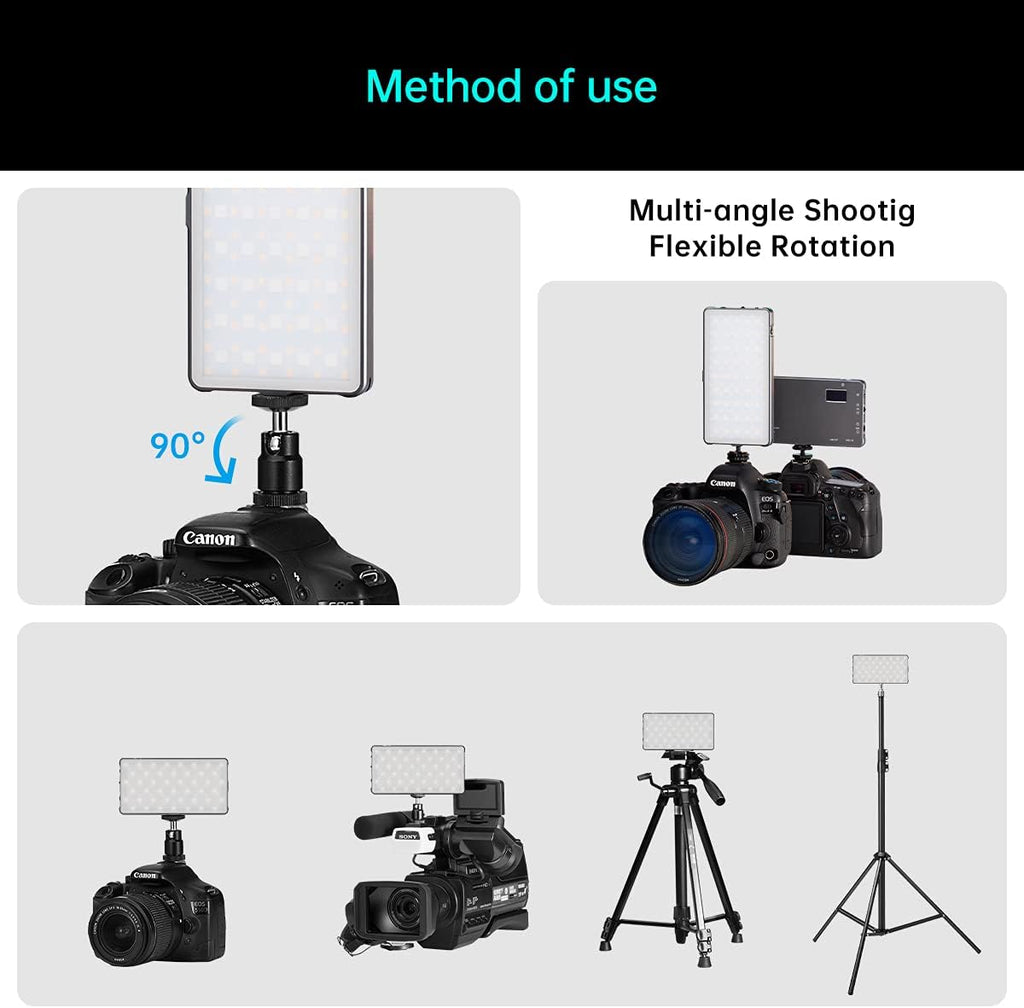 RGB Video Light Panel with Rechargeable Battery V284