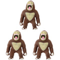 3 PCS Stretchy Toy Animal Gorilla Stress Elastic B313739