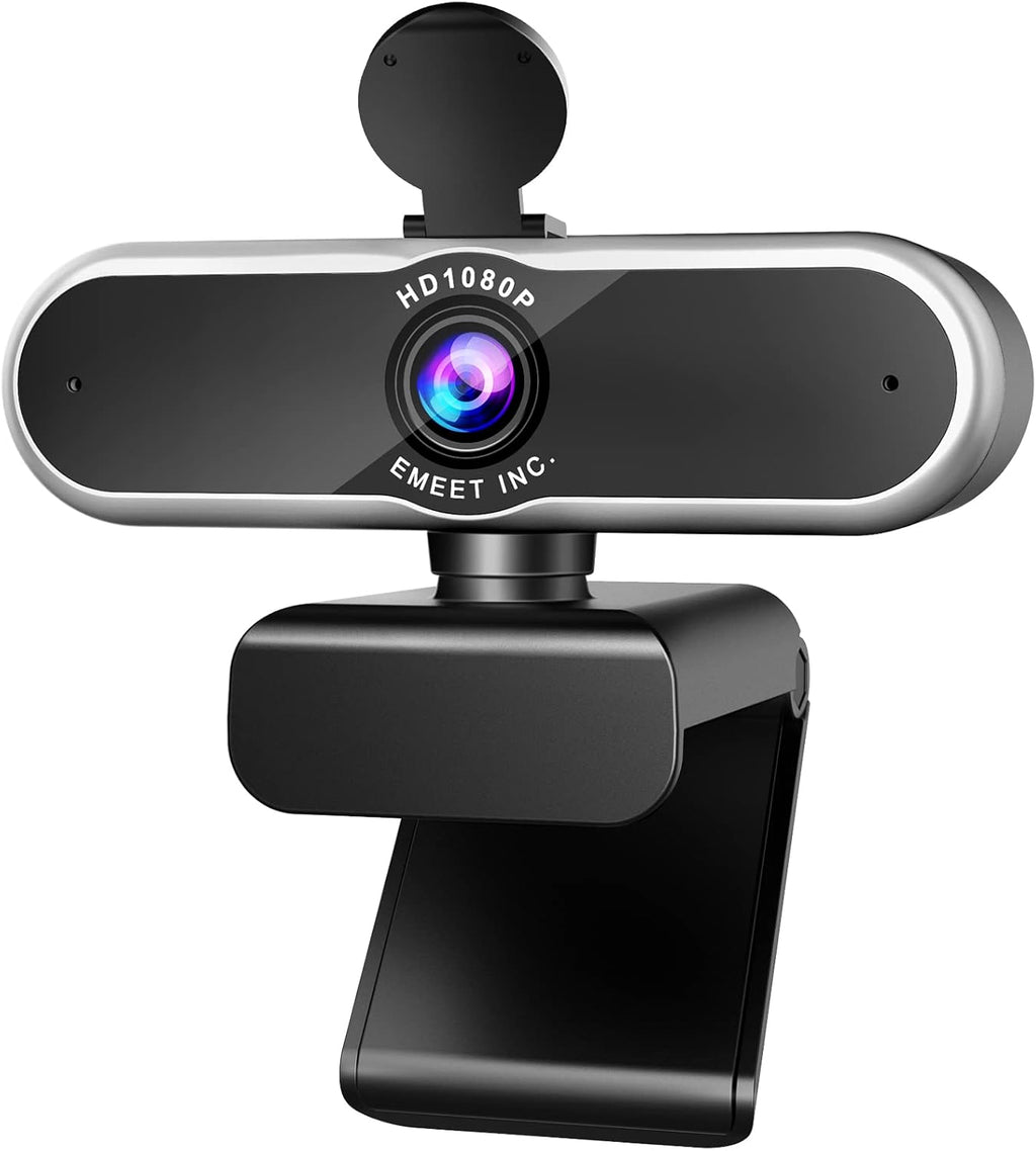 1080P Auto Focus Webcam with Microphone, Privacy Cover, 96° Ultra Wide Angle, Pack of 2 H37627