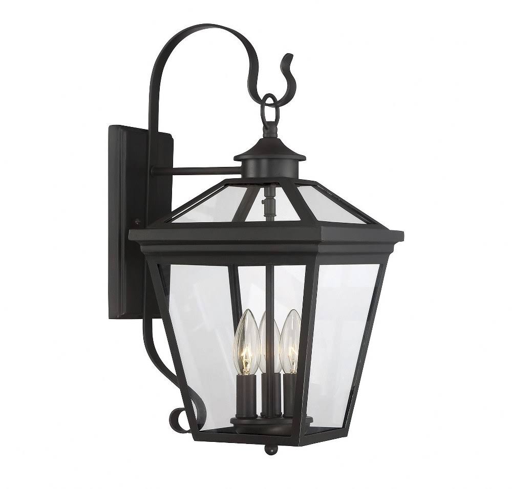 Black Steel Wall Lantern B837910