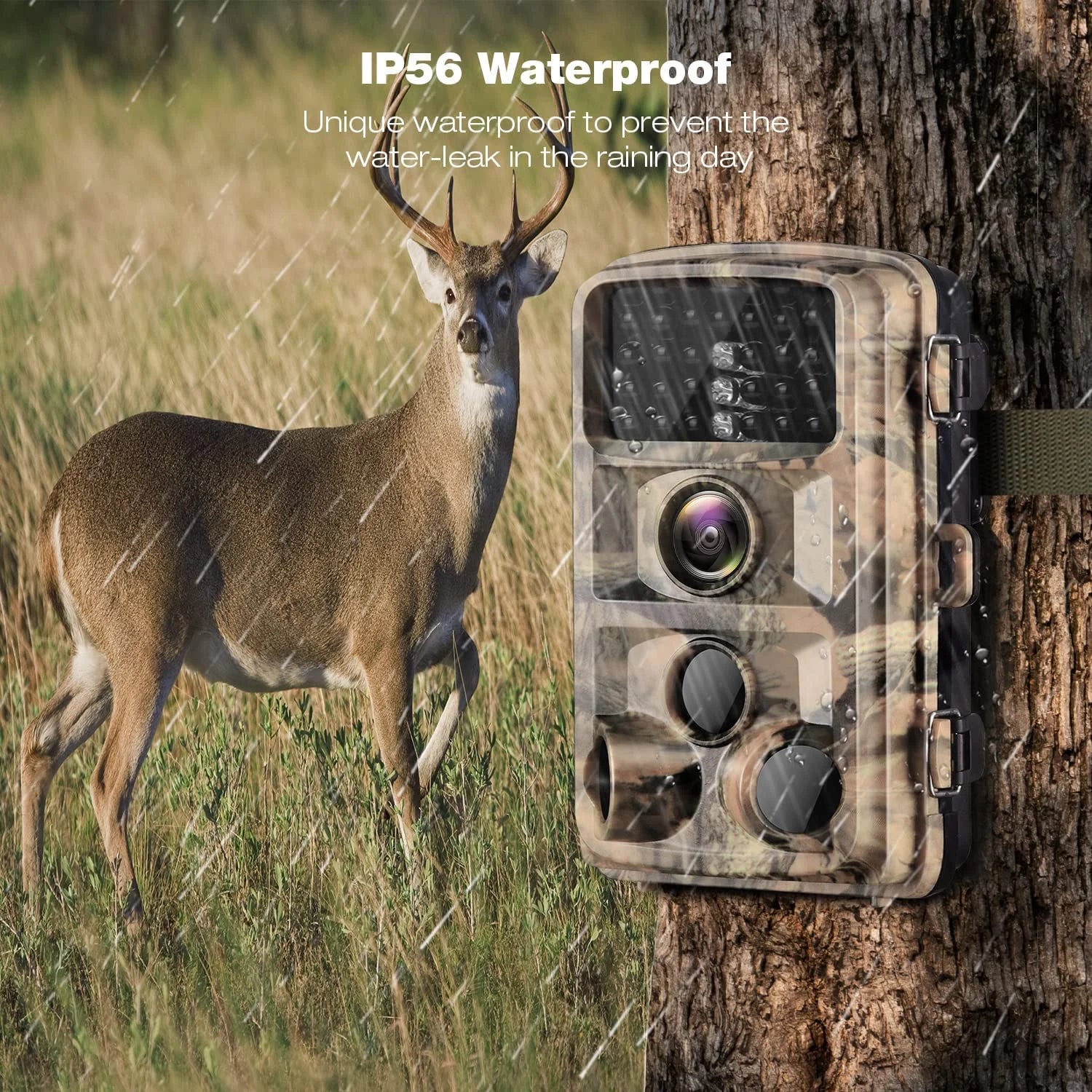1080P Waterproof Game Camera with Night Vision and SD Card Z1624