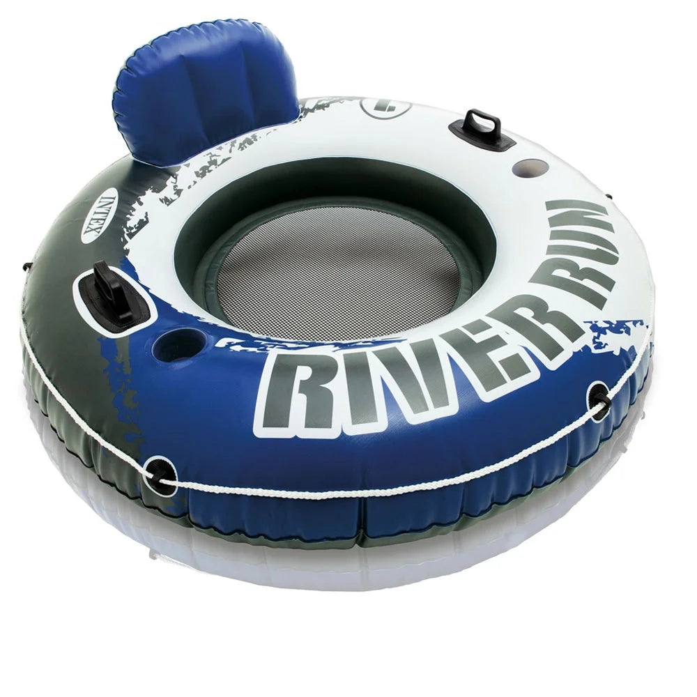 Inflatable 2 Person Raft with 1-Person Inflatable Tube (2 Pack) T4962