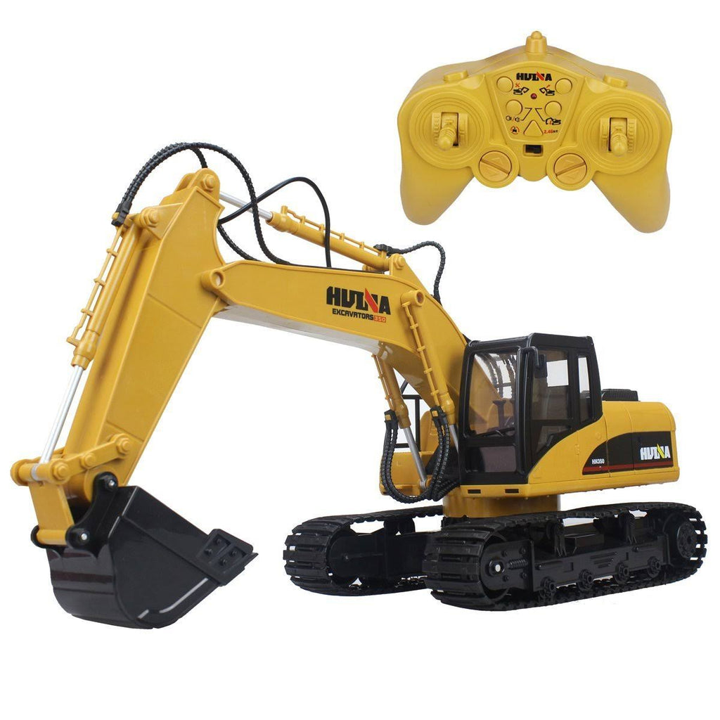Die-Cast 15 Channel Remote Control Excavator Tractor Toy with Lights H235