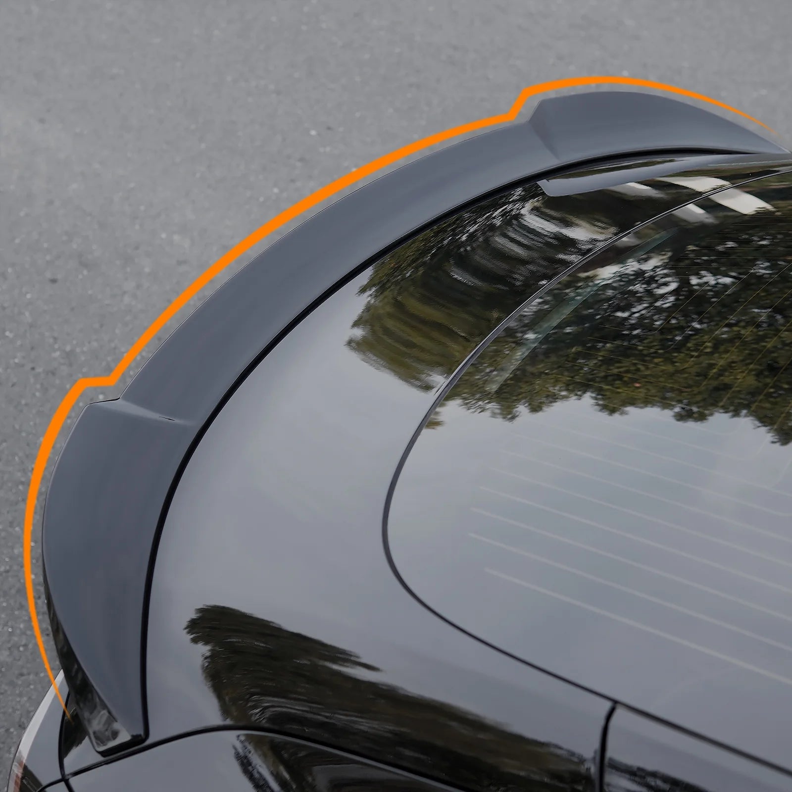 Glossy Black Rear Spoiler for Tesla Model 3 G2904