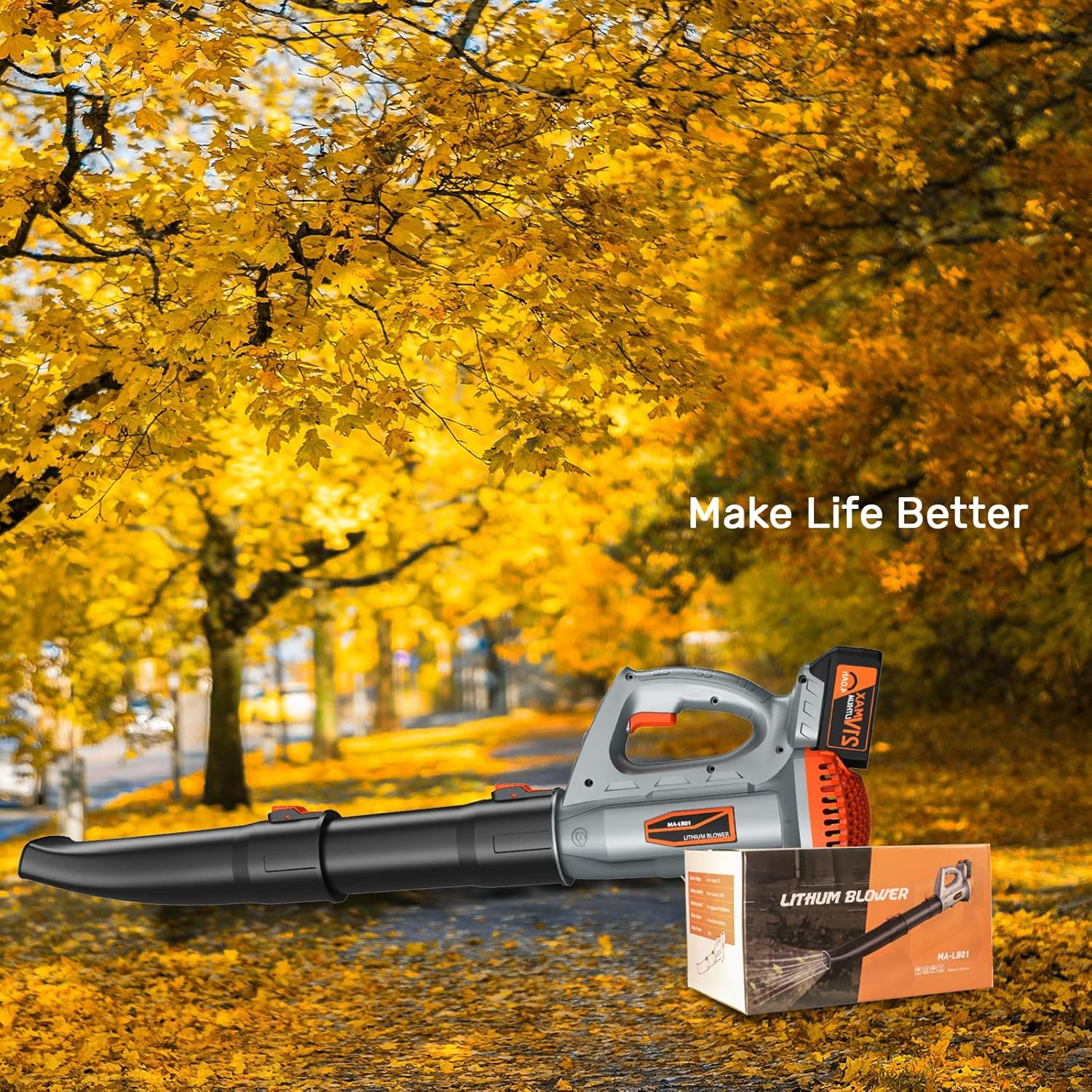 Cordless Leaf Blower with 4.0Ah Battery & Charger 21V I4224