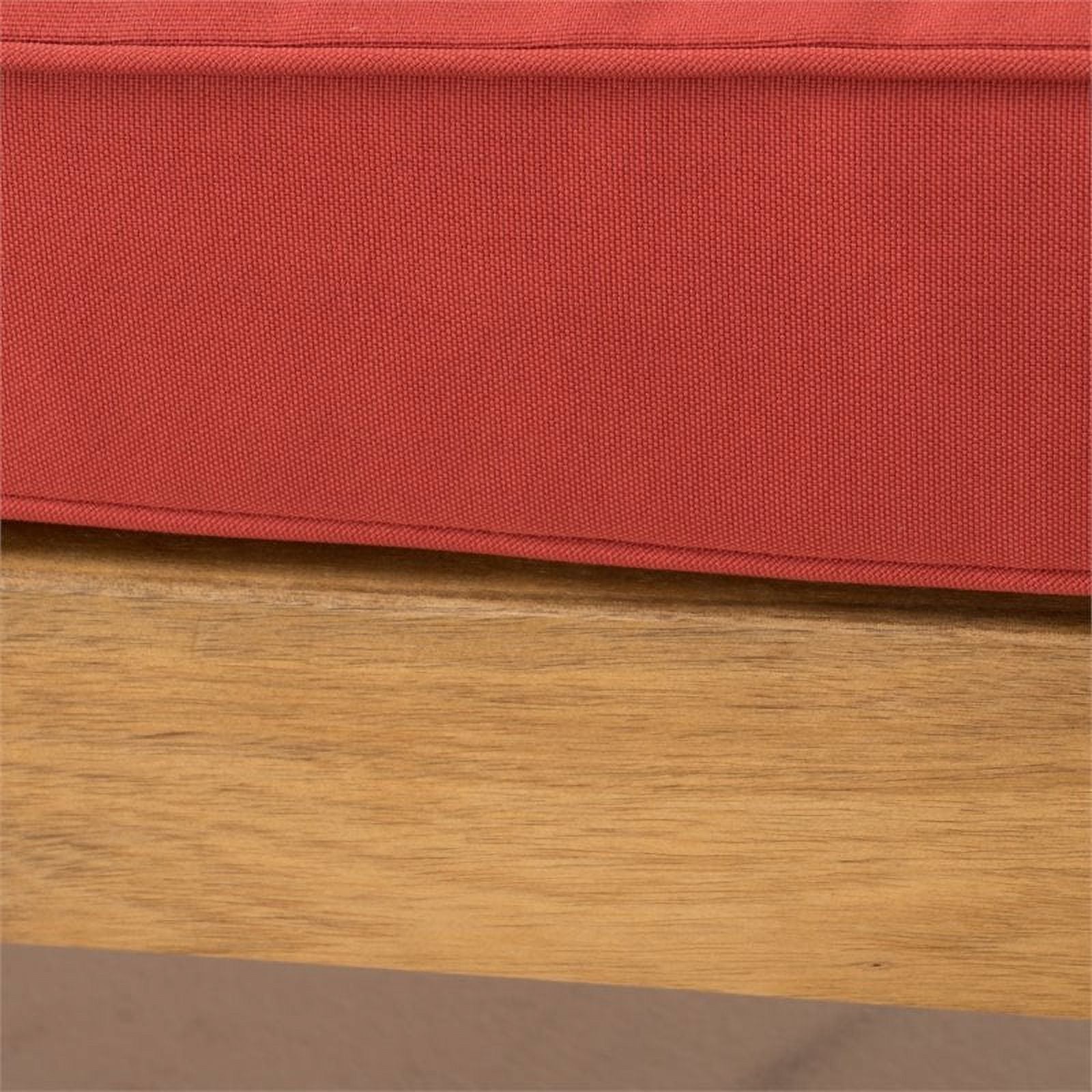 Red Acacia Wood Sectional Sofa Set F77069