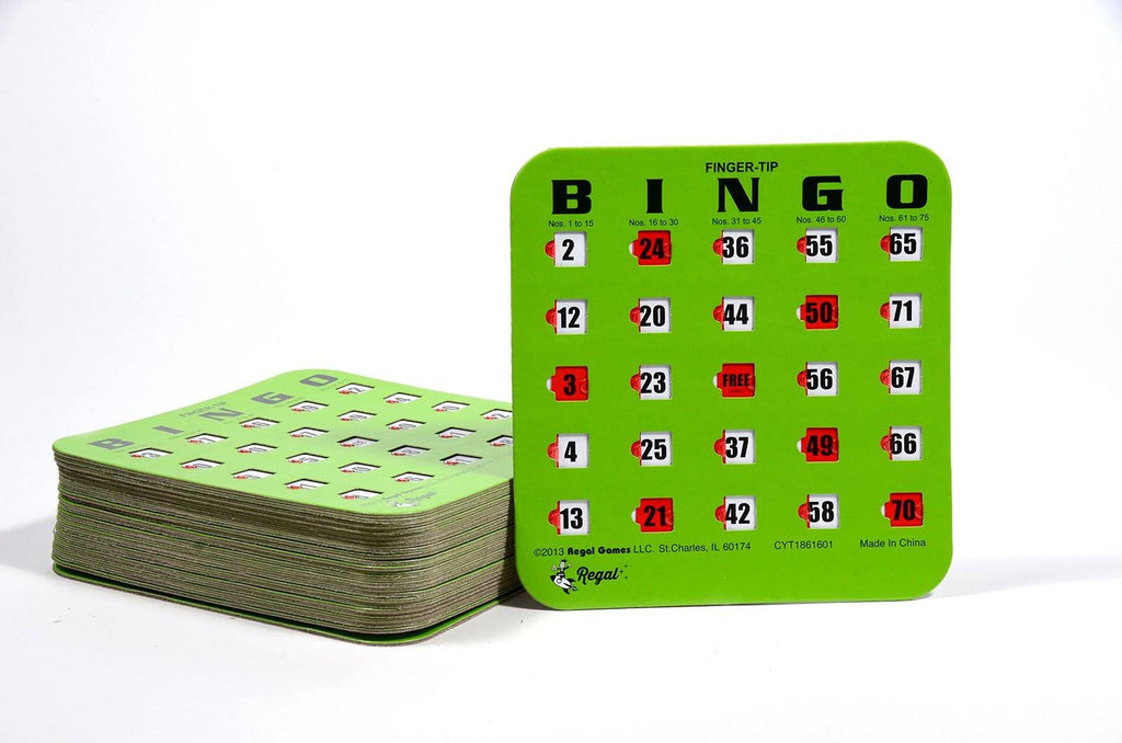 50 Green Bingo Cards O450163