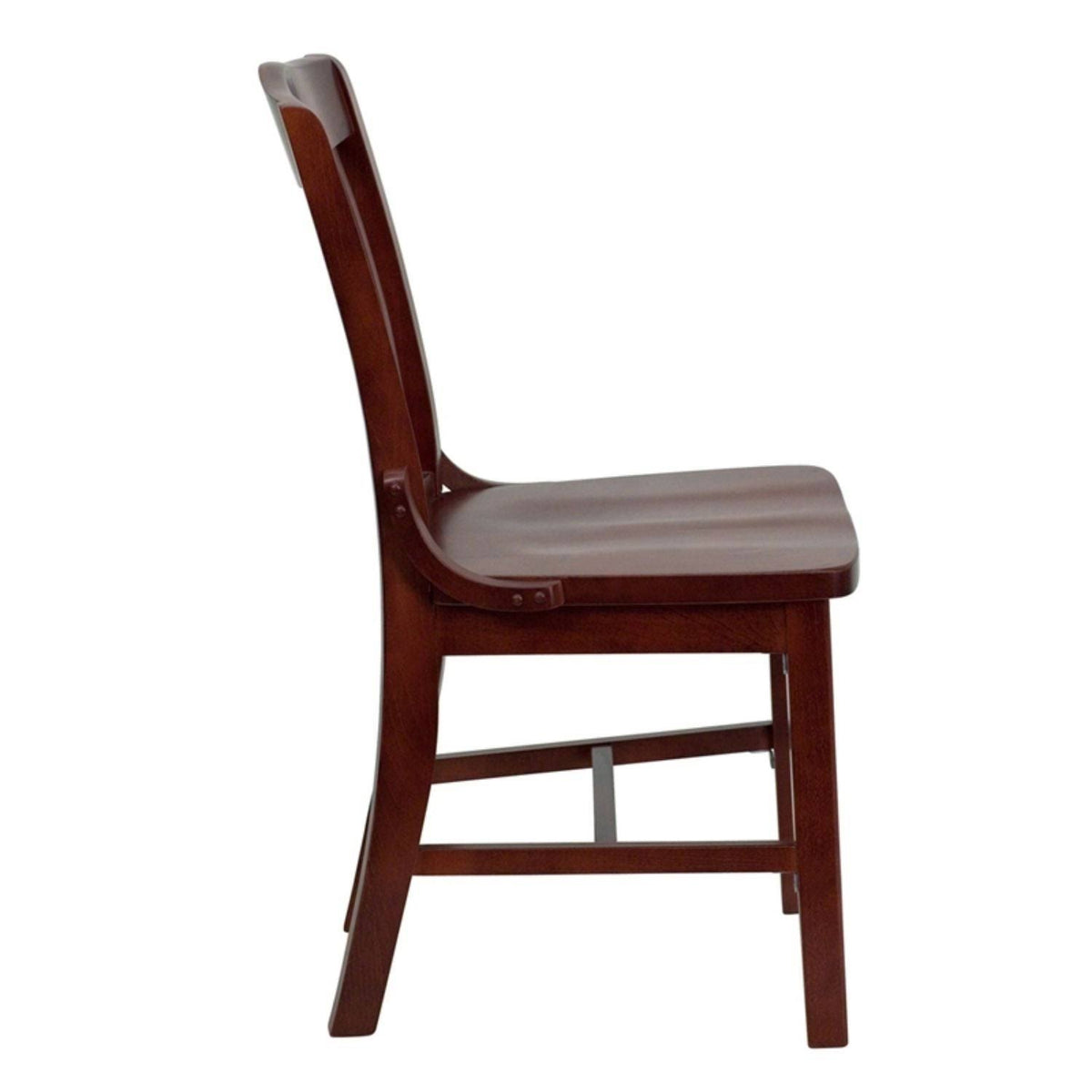Mahogany Finished Wooden Restaurant Chair D83800