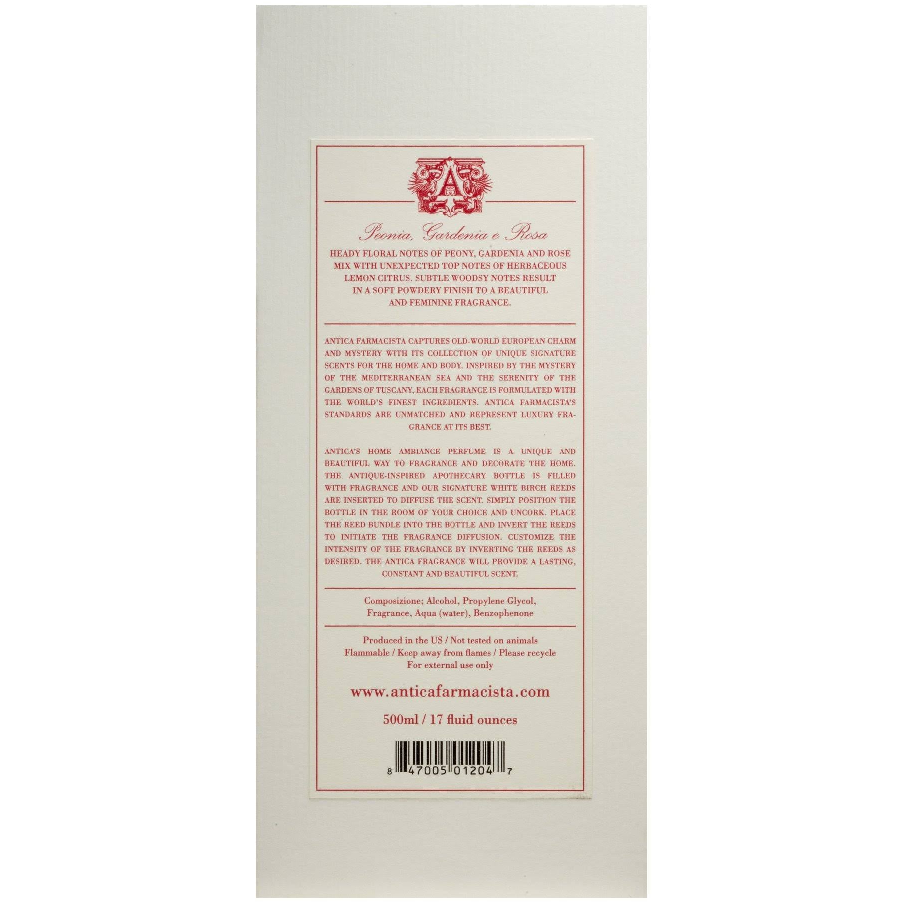 Peonia, Gardenia & Rosa Diffuser 500ml/17oz S784704