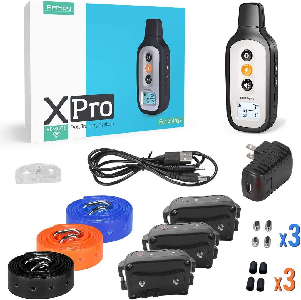 3 Dog Remote Training Collar with Vibration and Beep E838