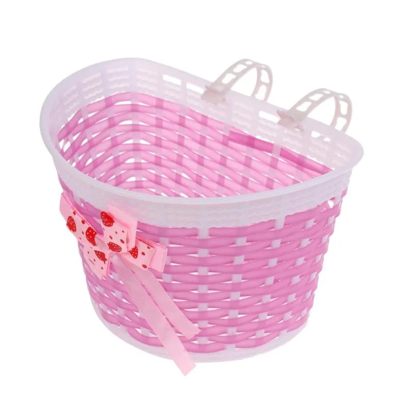 2Pcs Kids Cycling Bike Handlebar Bag Front Basket Pouch Detachable H401289