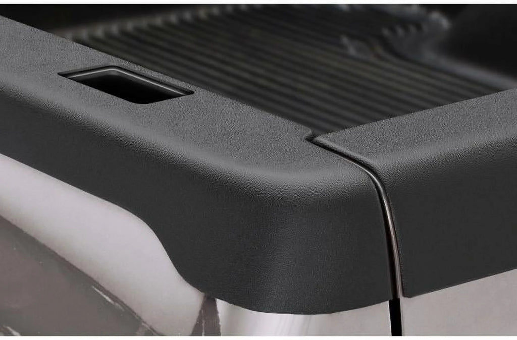 Black Smooth Finish BedRail Caps with Stake Holes, 2-Pc Set M2475