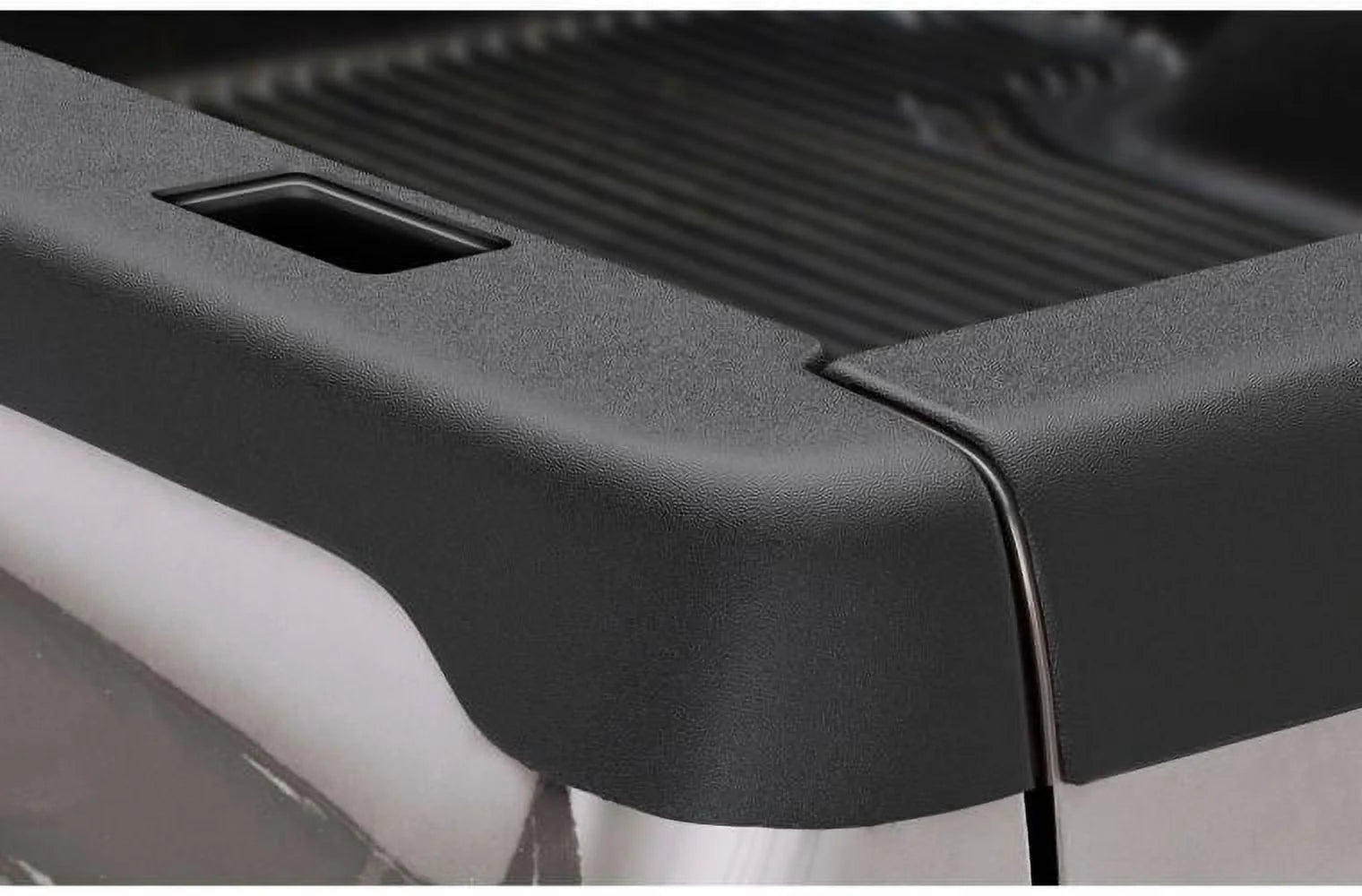 Black Smooth Finish BedRail Caps with Stake Holes, 2-Pc Set M2475