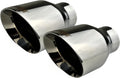 2.5" to 4" Stainless Steel Double Wall Chrome Polished Exhaust Tip 2-Pack P379214