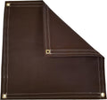 Brown Polyester Canvas Tarp 12 Ft. X 15 Ft. 14.5 Oz. D409807