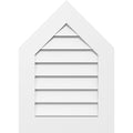 Peaked Top Surface Mount PVC Gable Vent 9/12 Pitch O59623