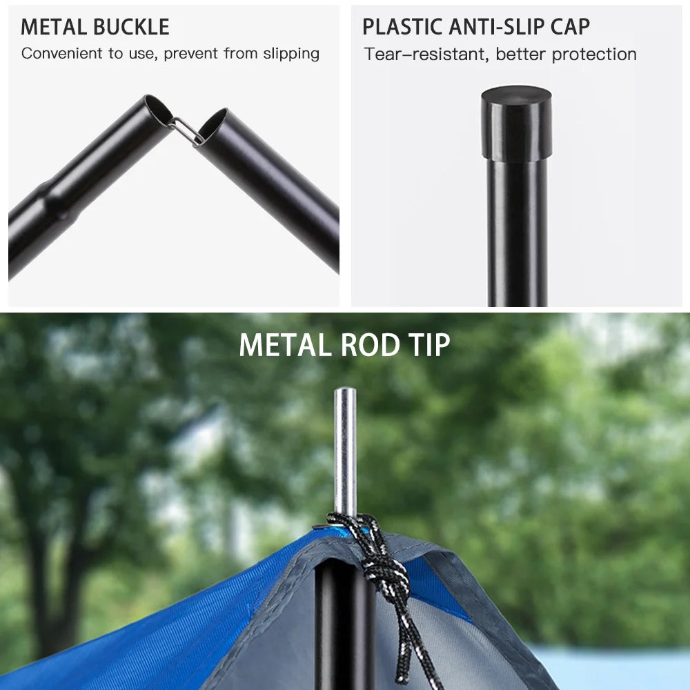 Tent Canopy Poles Support Rods Awning Frames Accessories Z163
