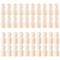 50pcs Unfinished Wooden Peg Dolls S690279