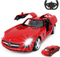 1/14 Scale Remote Control Mercedes-Benz SLS AMG Car, Red Pack of 2 X118