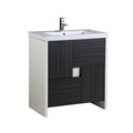 30 inch Vanity Cabinet Set with Vitreous China Sink, Dawn Gray N472