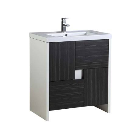 30 inch Vanity Cabinet Set with Vitreous China Sink, Dawn Gray N472