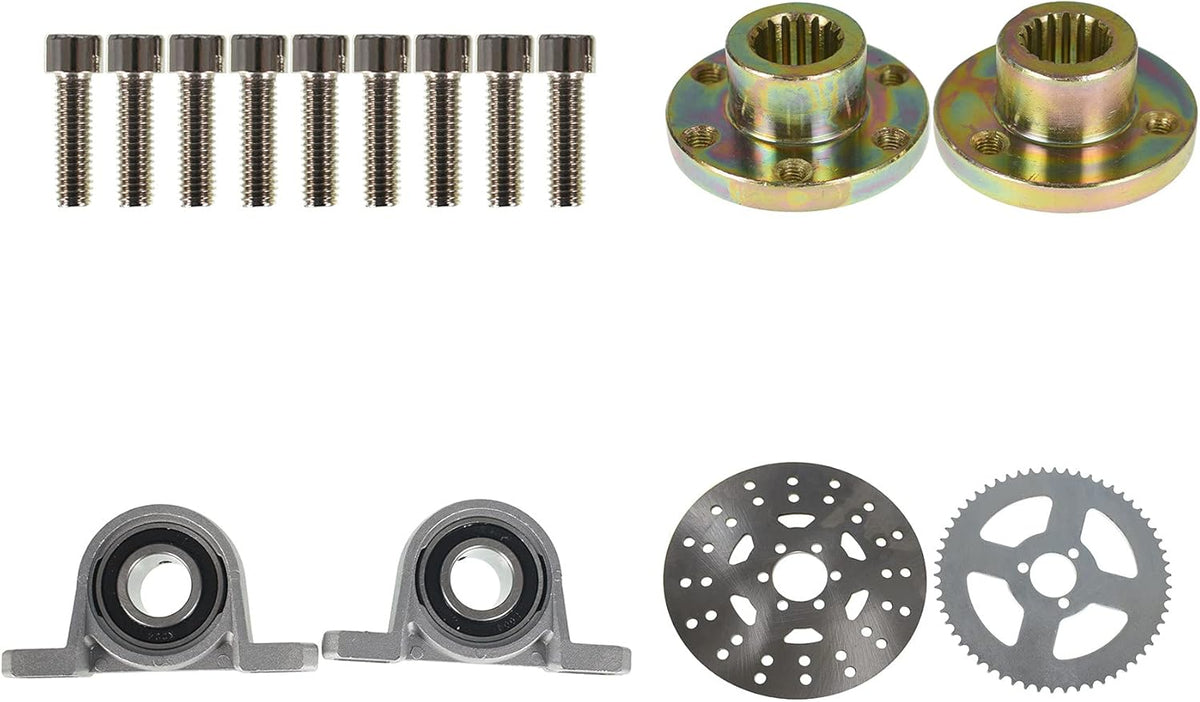 Rear Live Axle Kit Brake Assembly for Drift Trike Go Kart W5531