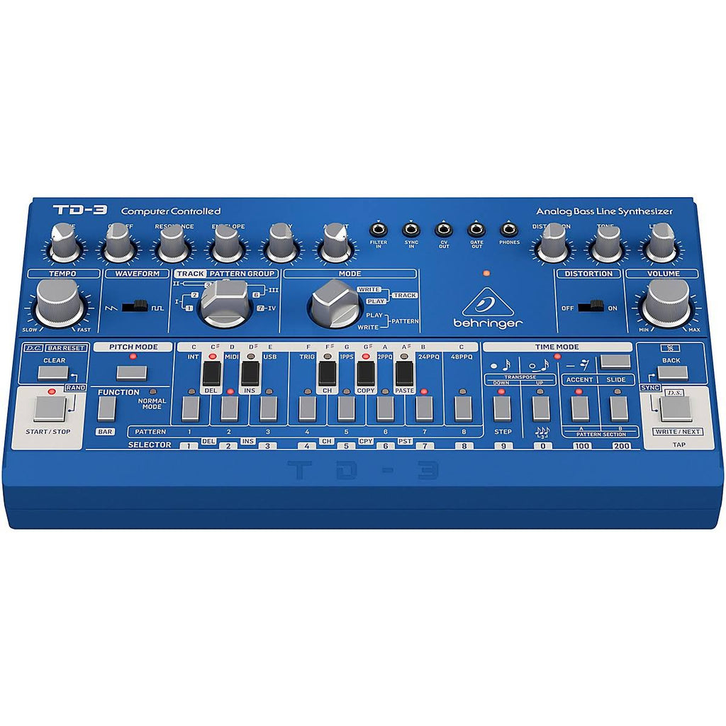 Blue Analog Bass Line Synthesizer G331097