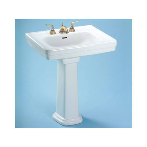 Sedona Beige Pedestal Lavatory Sink Only Single Hole B92569