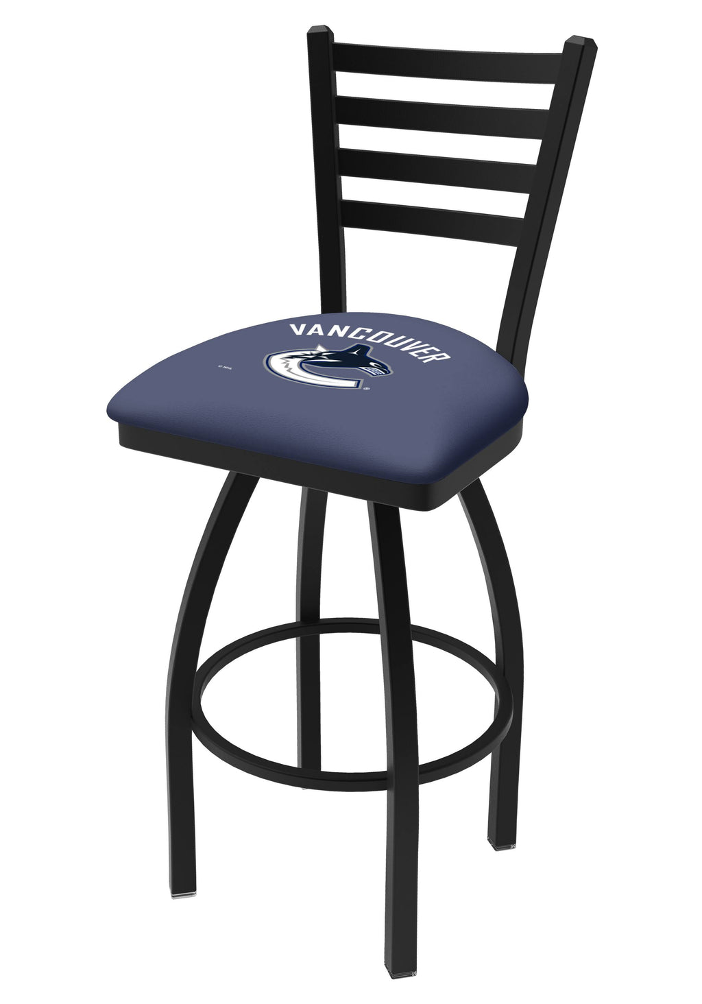 30x22 Wrinkle Swivel Bar Stool with Ladder Style Back Y657626
