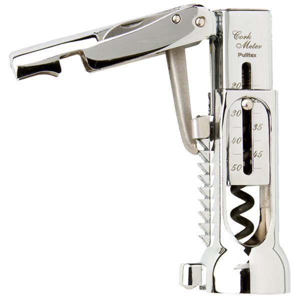 Compact Chrome-Plated Corkscrew with Pouch A9701