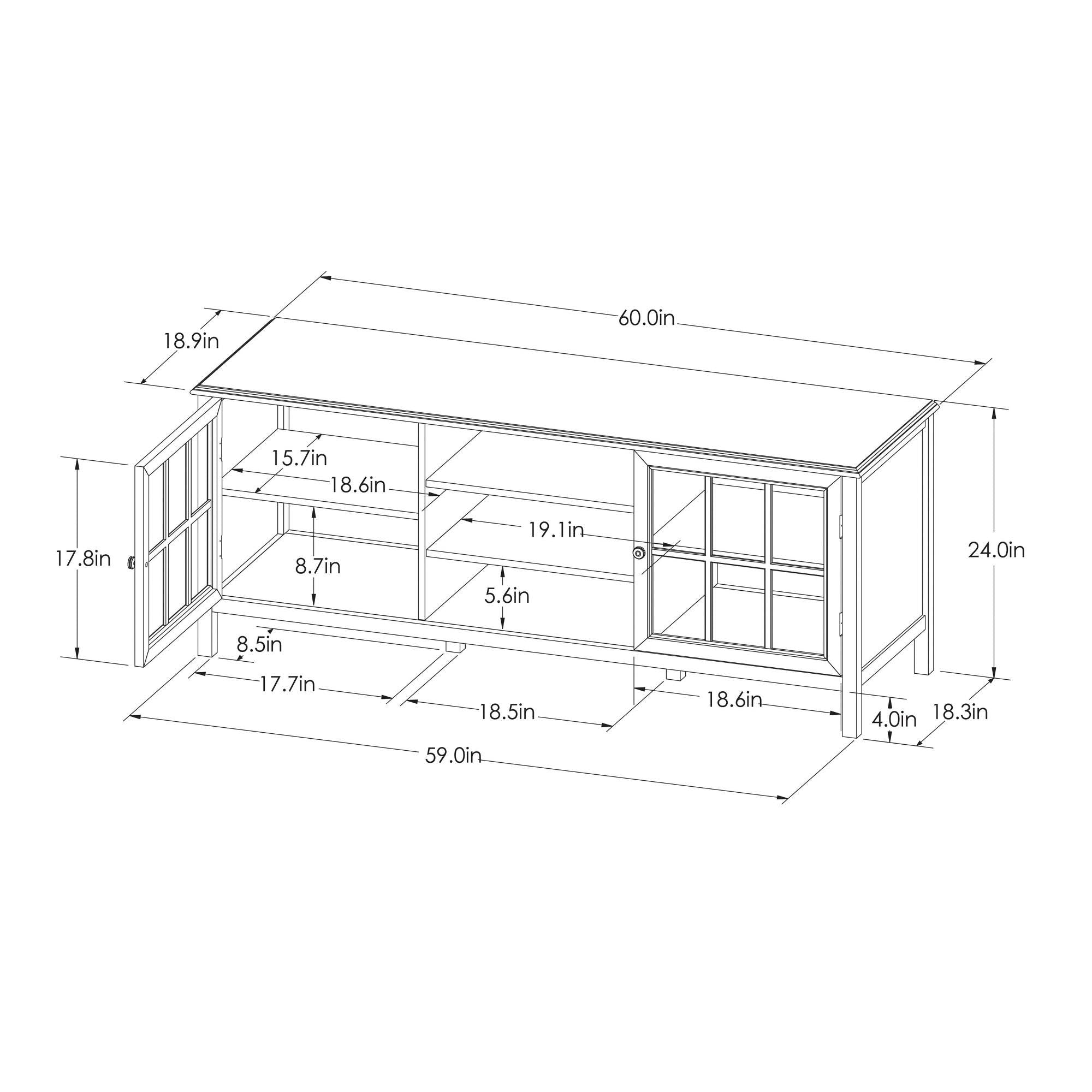Large TV Stand P5927