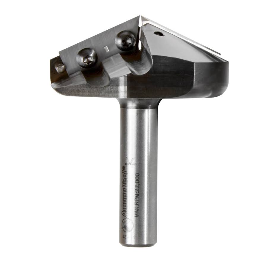 V-Groove Double Edge Folding Router Bit 3mm Tip Width x 2-1/8 Dia. x 15/32 x 1/2 inch V34352