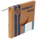 316 Stainless Steel Uncoated Band, 1.9cm Width x 0.08cm Thick, 30m Roll L3701
