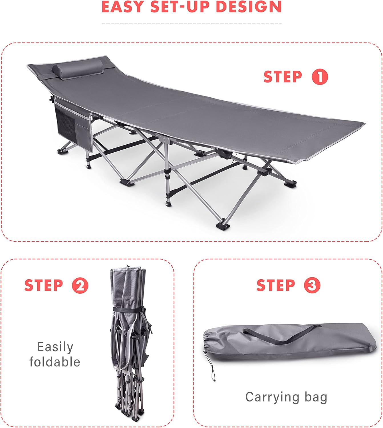 Folding Camping Cot H199