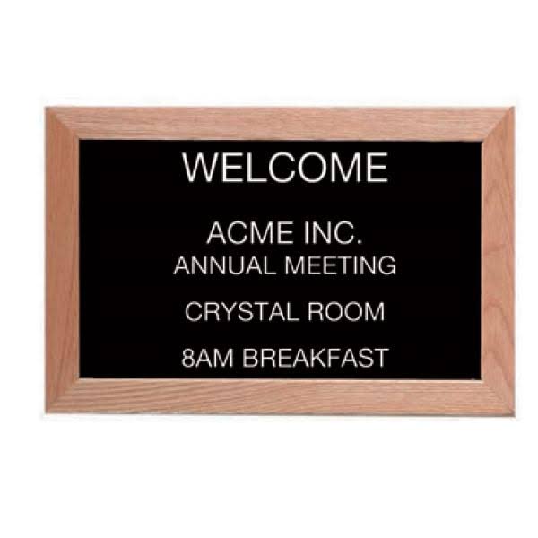 Framed Letter Board Message Center T491