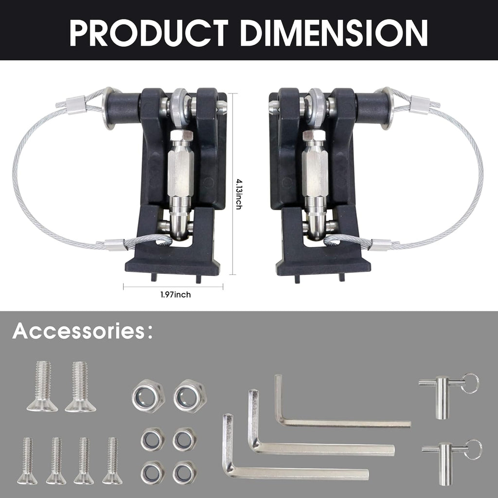 Hood Latches, Locking Hood Latch Kit, 1 Pair Pack of 2 W972620