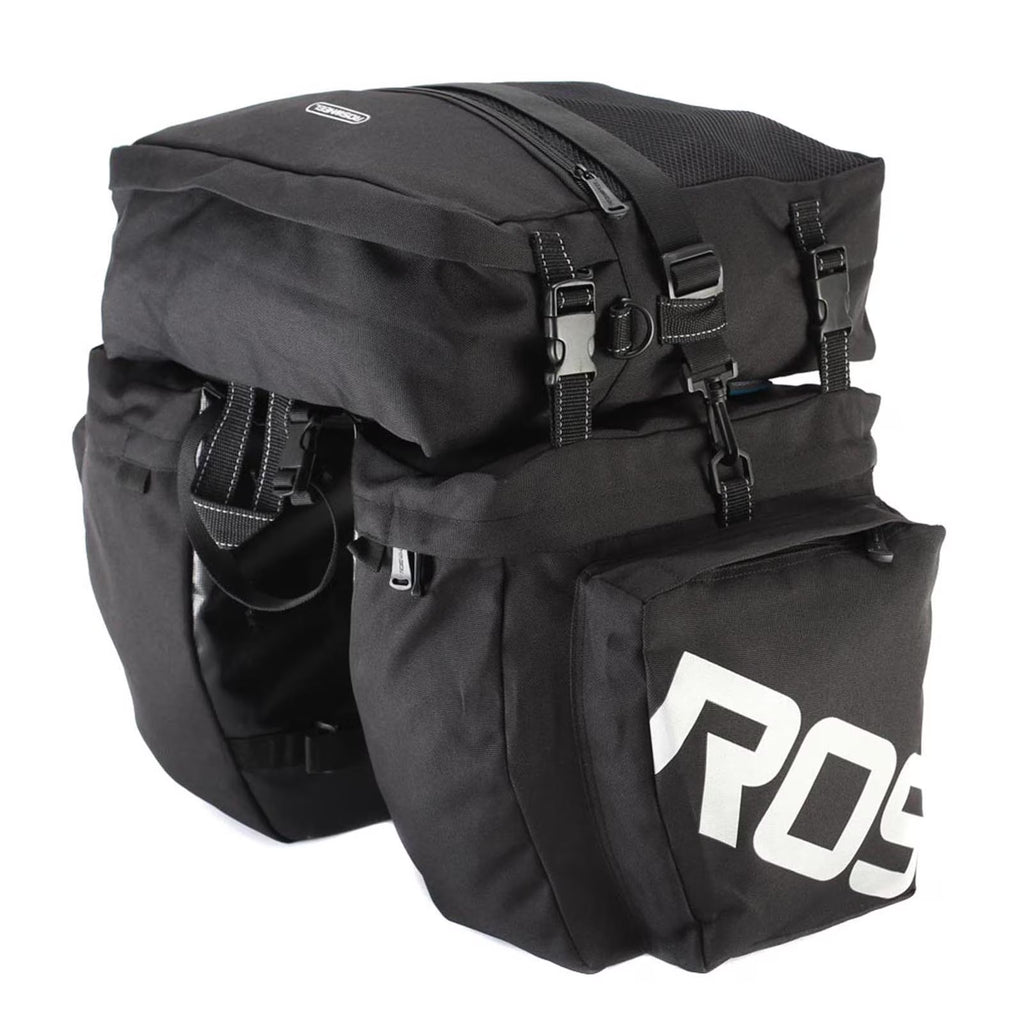 3 in 1 Multifunction Mountain Bike Bag Pannier Rear Seat Trunk Bag with Waterproof Rain Cover R502124