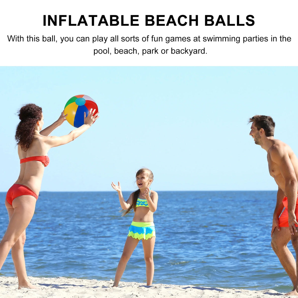 12 Pcs Inflatable Beach Balls Pool Toys R1936