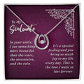 Lucky Horseshoe Necklace Message Card 14k CZ Crystals Y4342