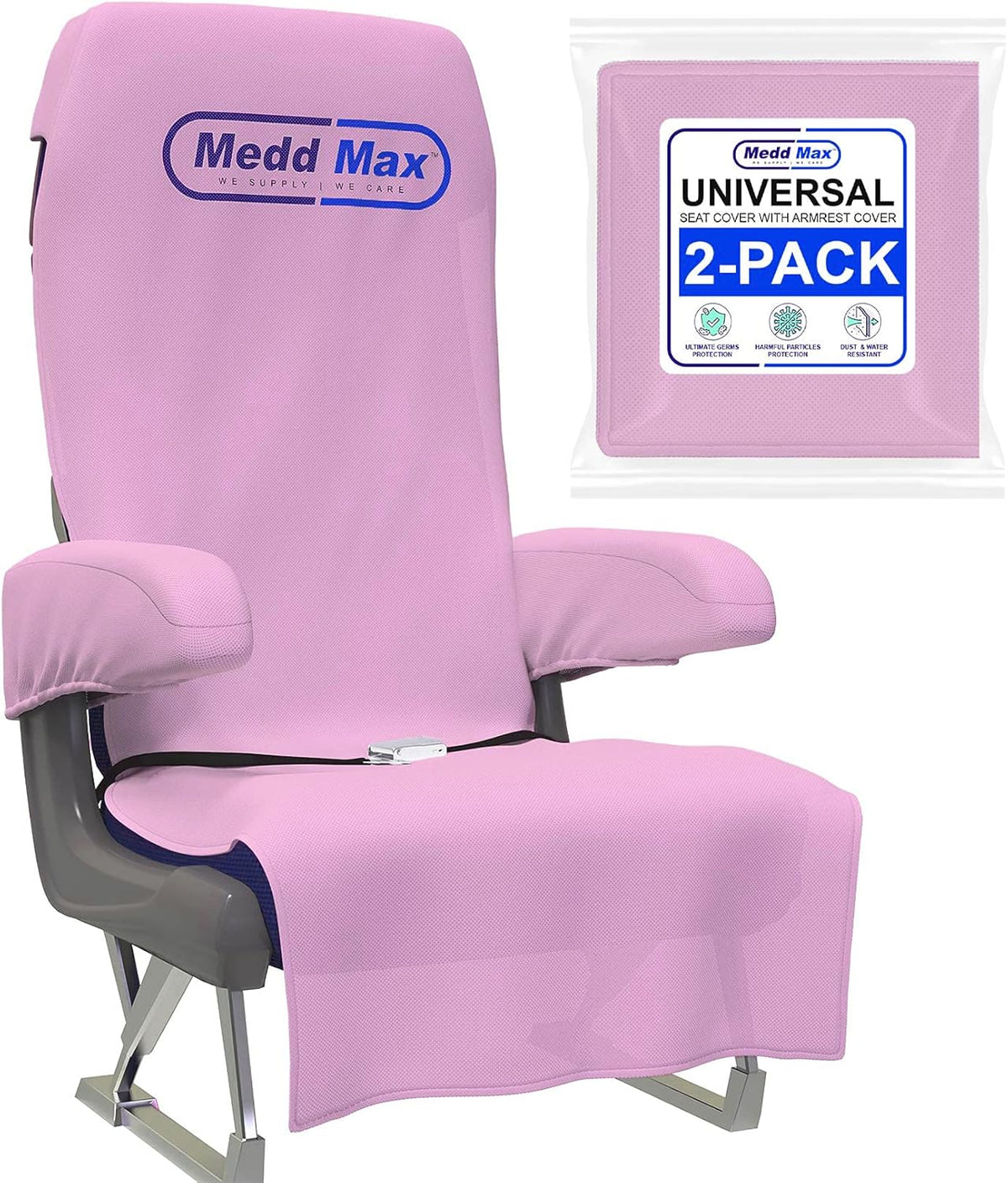 Pink Disposable Airplane Seat Covers, Pack of 2 N635