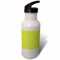 Lime Green and White Sports Water Bottle, 21oz P77585